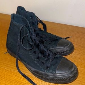 Women’s Size 7 Black High Top Converse